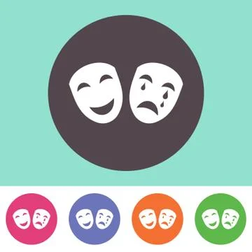 Theatre icon 스톡 일러스트