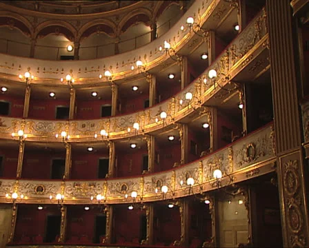 THEATRE interior lr pan 動画素材 24237088