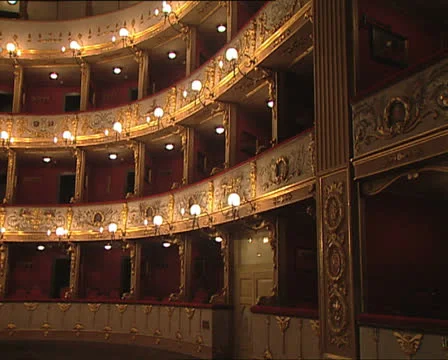 THEATRE interior rl pan Video stock 24237127