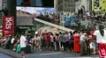 Theatre ticket line HD Footage