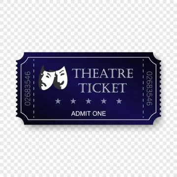 Theatre ticket. Vector illustration Stockillustratie