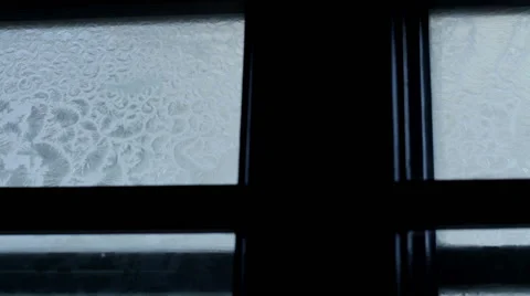 The theatre's interior. The element of door. The decorative frosted glass. Video stock 63451916