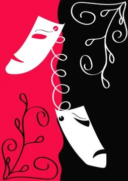 Theatrical mask イラスト素材