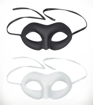 Theatrical masks, vector icon Stock Illustration