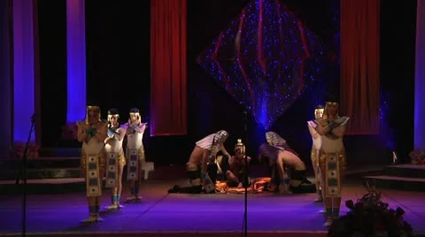 Theatrical performance, Egypt 2 Stock-Footage 12136264