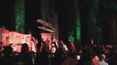Theatrical performance indigenous artists Stock Footage 67490771
