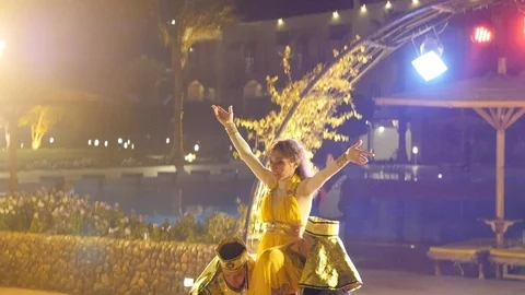 Theatrical Performance on the Street Video stock 86876904