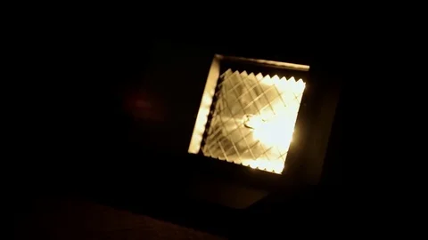 Theatrical spotlights on the soffit Stock Footage 73990230