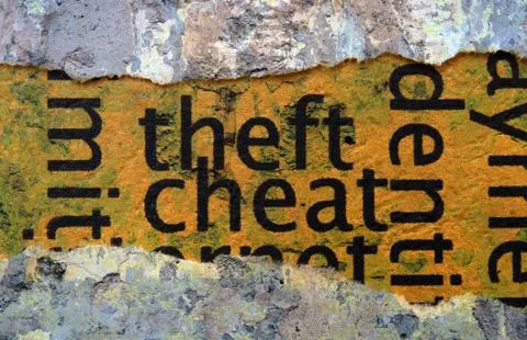 Theft and cheat イラスト素材