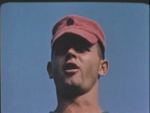 In their final week at Parris Island, South Carolina, the recruits training Video stock 75190775
