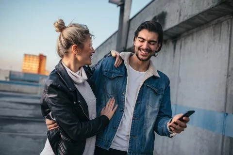 Their time to connect Stock Photos