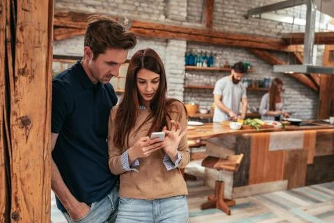 Their time to connect Stock Photos