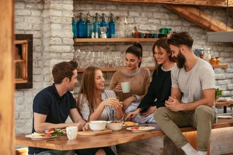 Their weekend routine Stock Photos