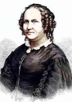 Thekla von Gumpert, verheiratete Thekla von Schober, 1810 - 1897, eine deu... Stock Photos
