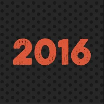 Theme 2016 Text Background Merry Christmas and Happy New Year Illustrazione stock