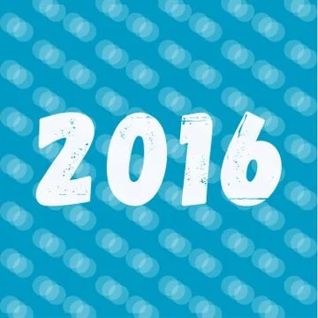 Theme 2016 Text Background Merry Christmas and Happy New Year Stock Illustration