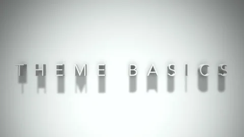 theme basics 3D title animation white te... | Stock Video | Pond5
