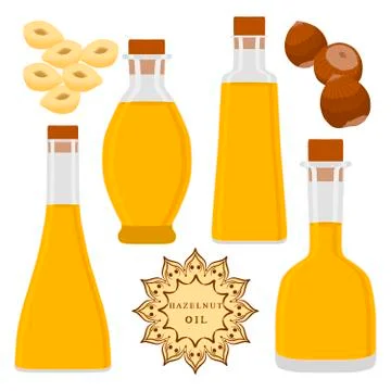 The theme bottles oil Stockillustratie