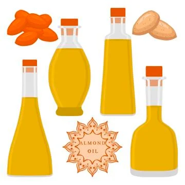 The theme bottles oil Stockillustratie