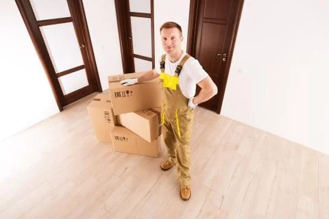 Theme of delivery goods Stock Photos