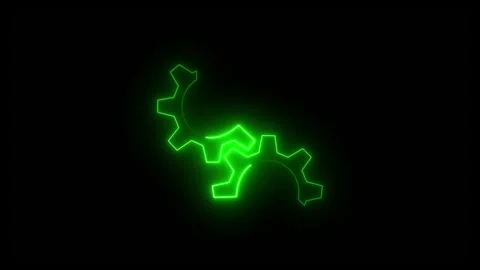 Theme Icon green Stock Footage 333724765