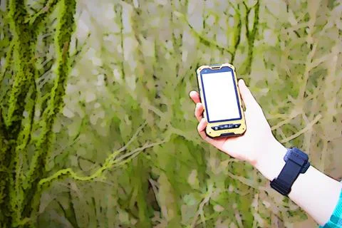 On theme of navigation in unfamiliar places. Stock Illustration