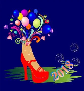 The theme for the new year Stock Illustration