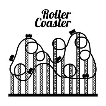 Theme park design over white background, vector illustration Ilustración de archivo