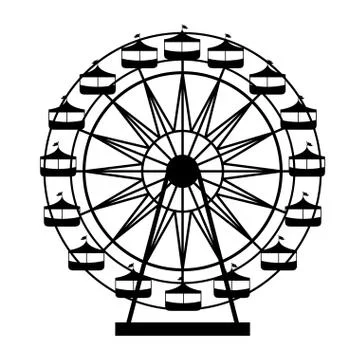 Theme park design over white background, vector illustration Stockillustratie