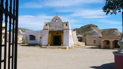 Theme park Fort Bravo Texas Hollywood, Tabernas Stock Footage 181844094
