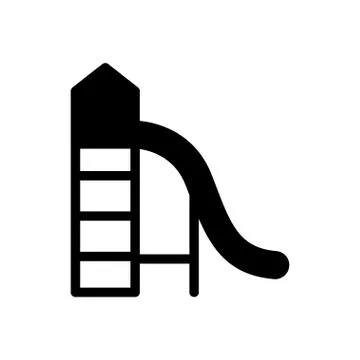 Theme park glyph flat icon Illustrazione stock