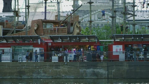 Theme park in Montreal Stock Footage 99918007