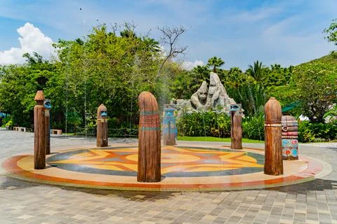 A theme park. 스톡 사진