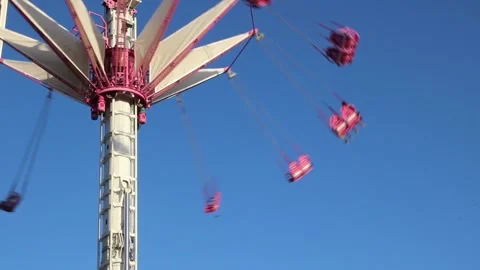 Theme Park turning. Stock Footage 142076057