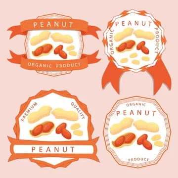 The theme peanut Illustrazione stock
