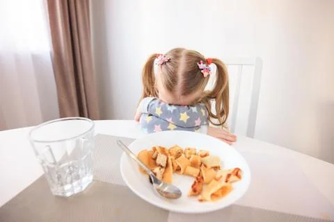 Theme of problems with children feed Stock-Fotos