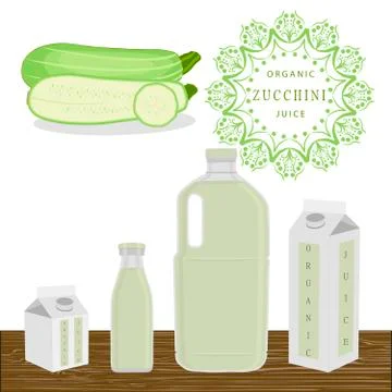 The theme zucchini Stock Illustration