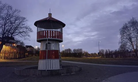 Themed old playground Foto stock