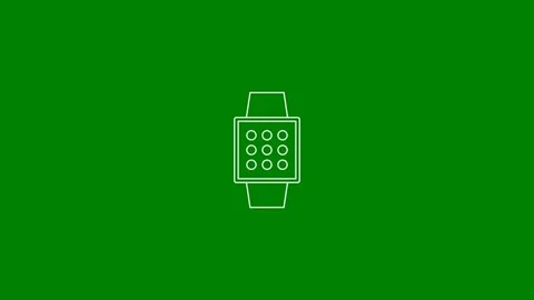 Then vs Now, Wrist Analog Watch to Wrist Smartwatch - Green Screen, 7.5% Gray 스톡 동영상 336502429