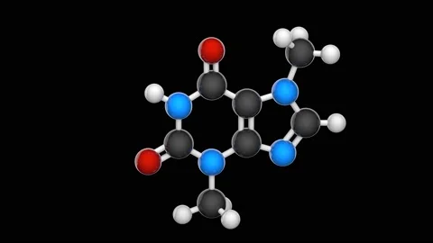 Theobromine. Seamless loop. RGB + Alpha (Transparent) channel Stock Footage 154418278