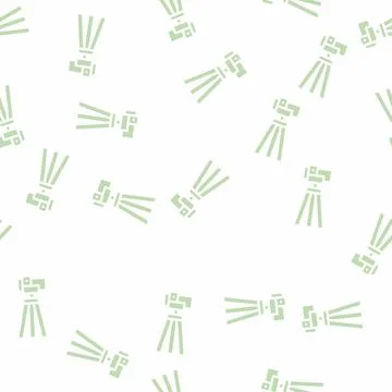 Theodolite, vertical projection device glyph vector seamless pattern Stockillustratie