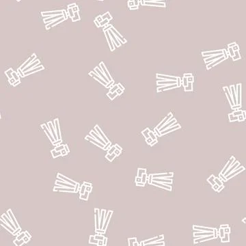 Theodolite, vertical projection device line vector seamless pattern Ilustración de archivo