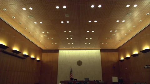 Theodore Roosevelt Courthouse Eastern District of New York courtroom Stock Footage 156263195