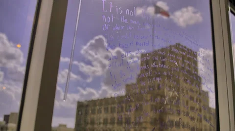 Theodore Roosevelt on window Time-Lapse 2 Vídeos de archivo 34211988