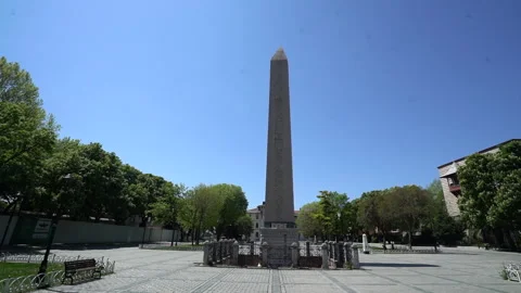 Theodosius  Obelisk structure in Istanbul Stock Footage 318799250