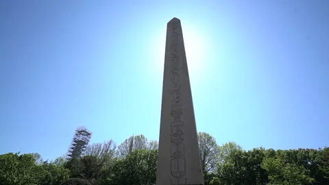 Theodosius  Obelisk structure in Istanbul 스톡 동영상 318799493