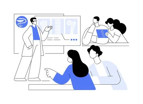 Theory course isolated cartoon vector illustrations. Ilustración de archivo