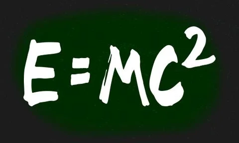 Theory Of Relativity Blackboard Stock Illustration
