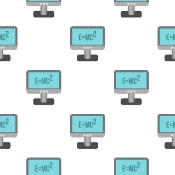 Theory of Relativity formula pattern seamless Illustrazione stock