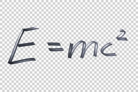 The theory of relativity written with a black marker Stock Illustration